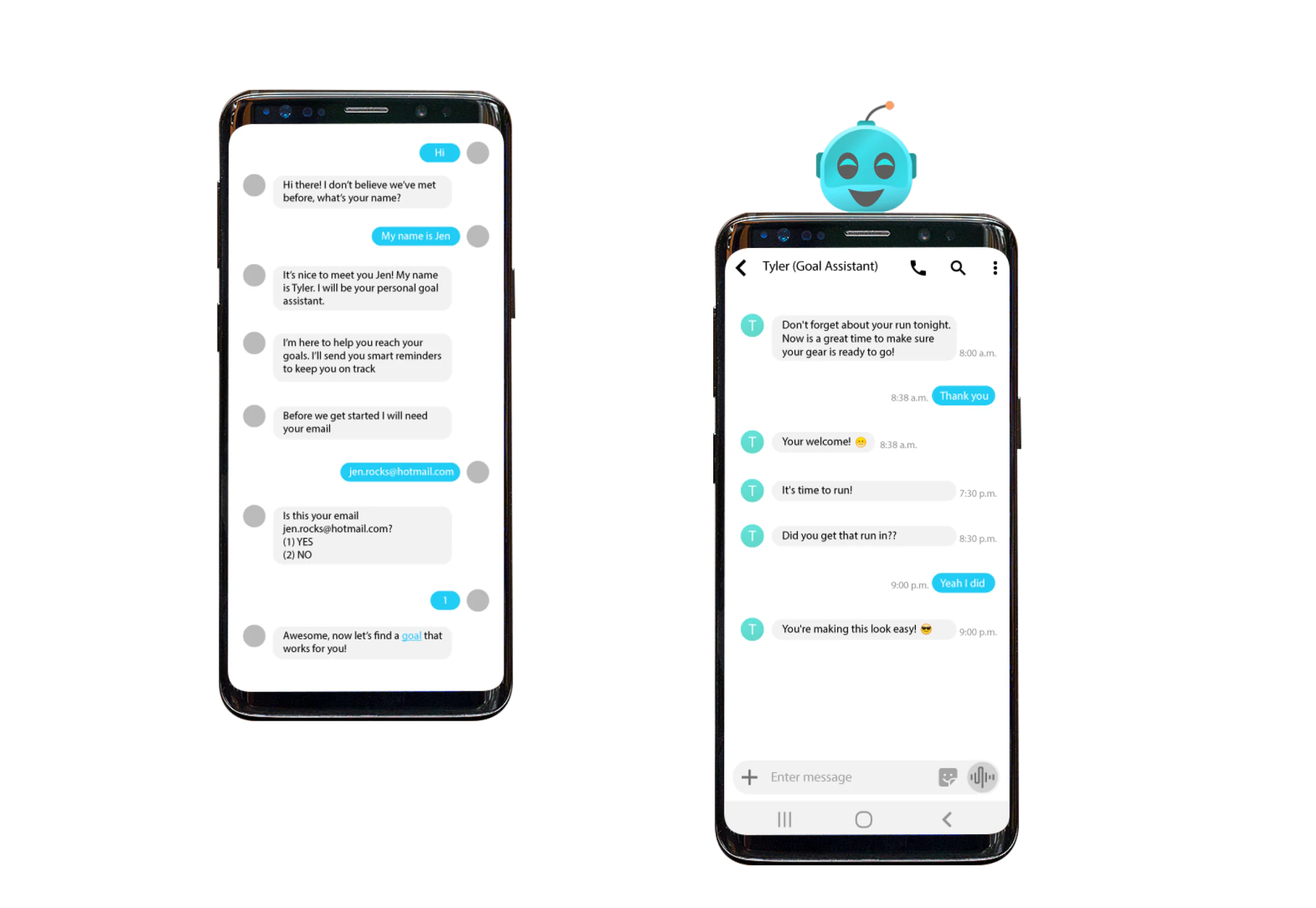 Incentiv SMS chatbot on mobile