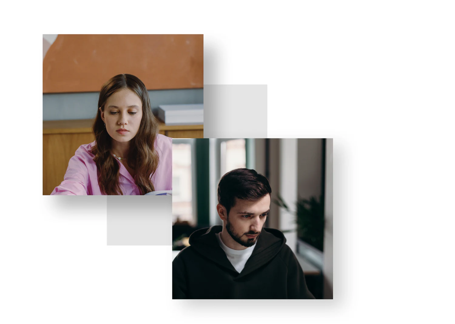 Portraits of two interview participants